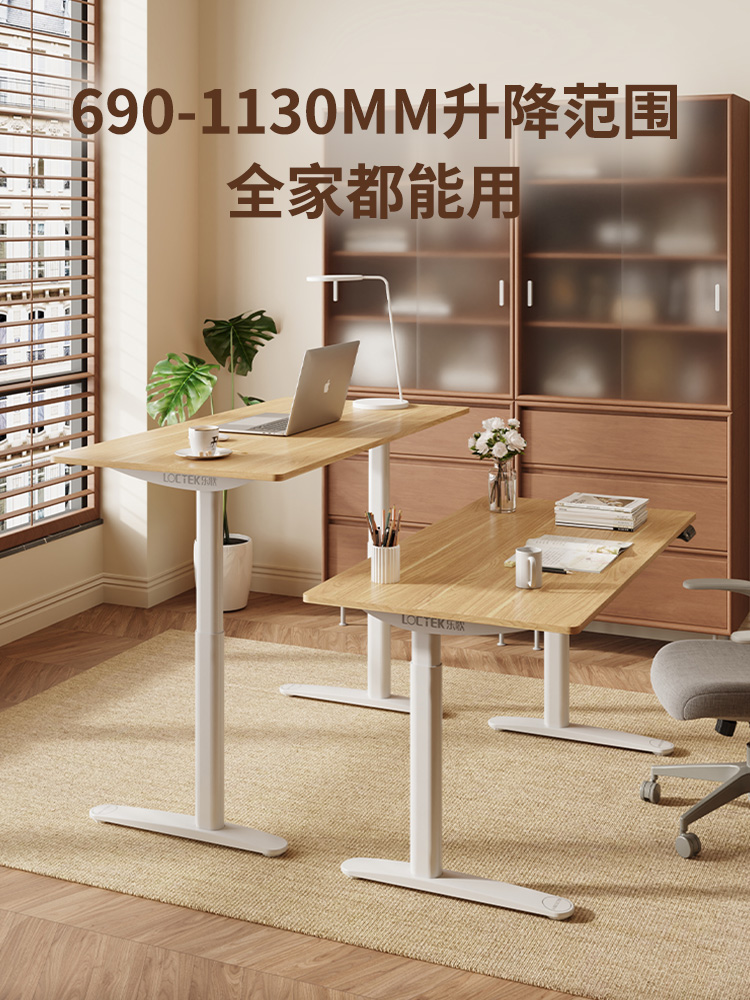 乐歌智能升降桌E3T-HD居家办公书房书桌