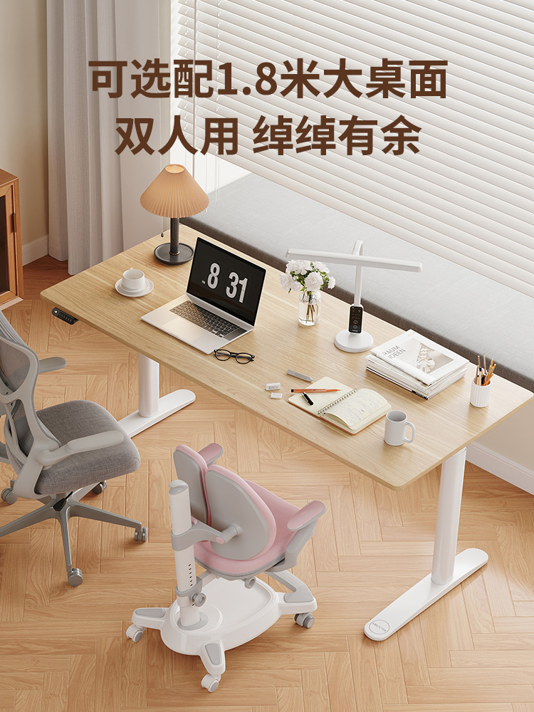 乐歌智能升降桌E3T-HD居家办公书房书桌