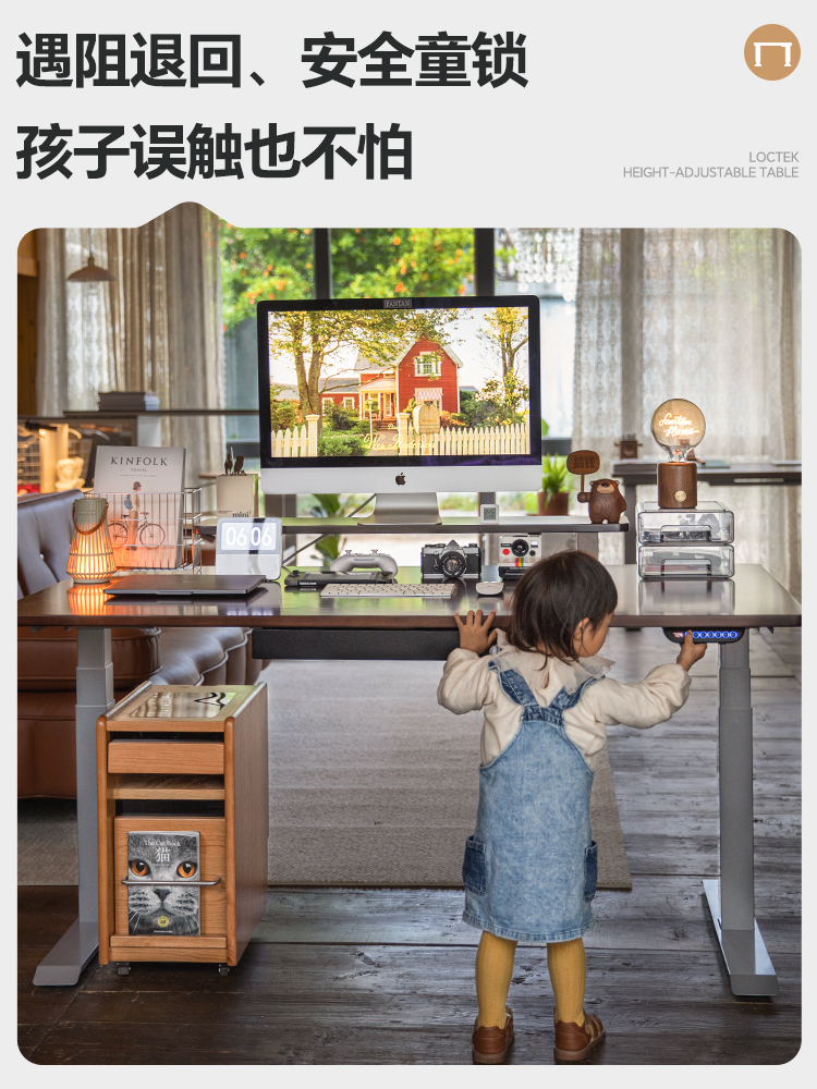 乐歌智能升降桌E5-N办公桌书房好物