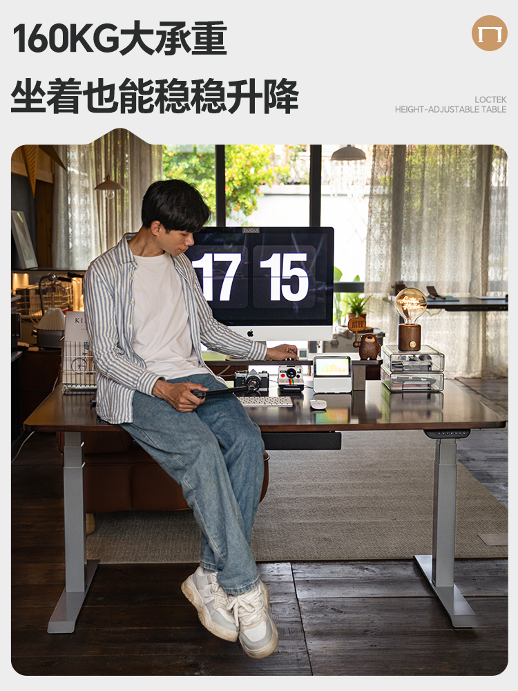 乐歌智能升降桌E5-N办公桌书房好物